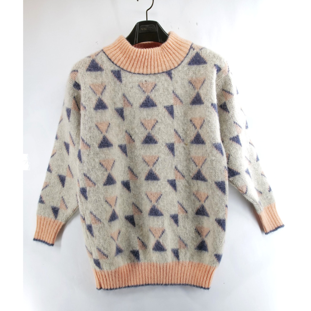 Alafoss Icewool Sweater Pure New Wool Size Medium Vintage Iceland Diamond